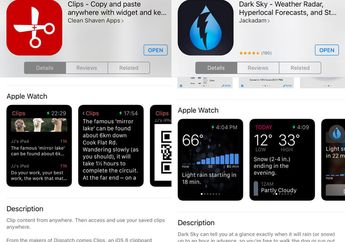 Screenshot Apple Watch Tampil Lebih Realistis di App Store