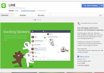 Chat Kapan Saja dengan LINE Extension di Google Chrome