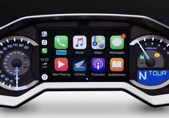 Honda Gold Wing 2018, Motor Pertama yang Dilengkapi Sistem CarPlay