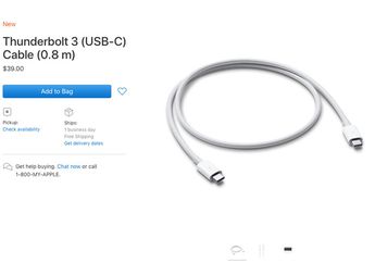 Kabel Thunderbolt 3 Merek Apple Resmi Tersedia di Apple Store