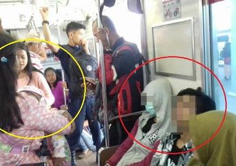 Tega! Seharusnya Mama yang Gendong Anak ini Duduk, tapi Pemuda ini Merampas Haknya