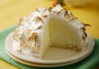 MERINGUE BOMBE LEMON CHEESE ICE CREAM