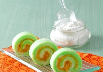 Bolu Gulung Pandan Srikaya Yang Mudah Dibuat