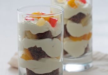 Sajian Penutup Spesial, Cheese Fruit Trifle