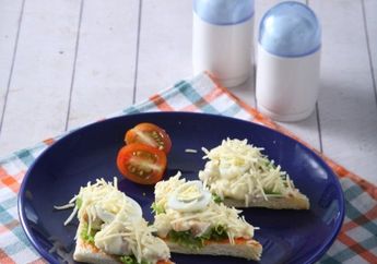 Canape Ayam Jamur Ini Dibuat Dari Roti Tawar, Pas Untuk Sarapan