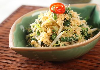 3 Langkah Memasak Urap Sayuran Aroma Jeruk
