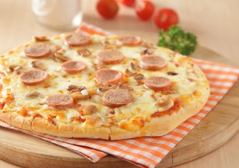 Hanya dengan 5 Bahan Membuat Pizza Sosis Jamur