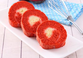 Yuk, Ngemil Bolu Gulung Red Velvet Keju Cantik Dengan Cita Rasa Kekinian