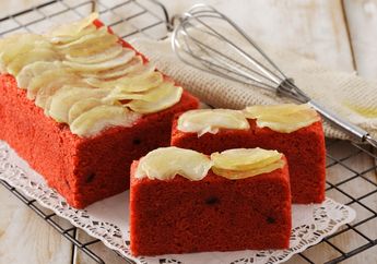 Cake Kukus Apel Red Velvet Ini Enggak Cuma Cantik, Cita Rasanya Juga Istimewa