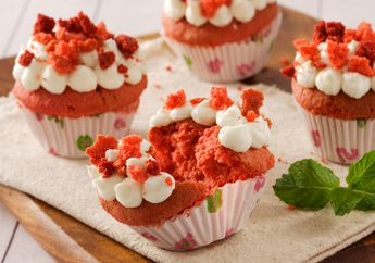 Red Velvet Cupcake Ini Enggak Cuma Cute Tapi Juga Yummy