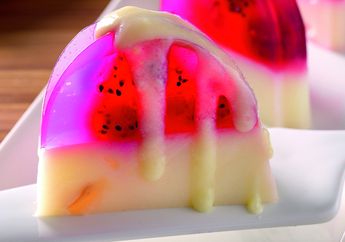 Puding Buah Naga Leci, Dessert Yang Melengkapi Sajian Hari Raya