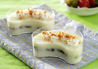 Cicipi Manis dan Lezatnya Puding Cokelat Putih Tabur Enting-Enting Yang Unik Ini