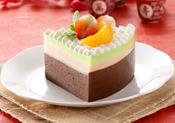 Hmm, Lembut & Lezatnya Puding Cokelat Lapis Jeli Bisa Bikin Mabuk Kepayang