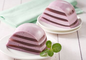 Aroma Menggoda Puding Anggur Berlapis-Lapis ini Sukses Bikin Lidah Banjir Air Liur