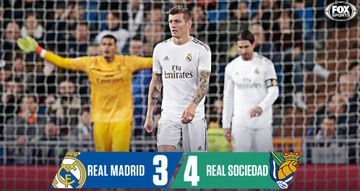 Real Madrid tersingkir di perempat final Copa del Rey oleh Sociedad.