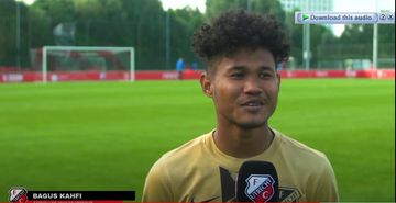 Bagus Kahfi mengakui instingnya sebagai striker yang membantu dirinya mencetak gol kedua untuk Jong FC Utrecht dalam laga melawan La Louviere Centre, Jumat (3/9/2021).