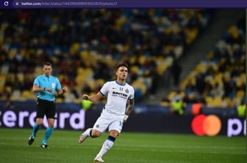 Penyerang Inter Milan, Lautaro Martinez, dalam laga kontra Shakhtar Donetsk dalam matchday kedua Grup D Liga Champions 2021-2022 pada Selasa (28/9/2021) pukul 23.45 WIB. 