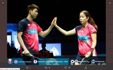 Pasangan ganda campuran Malaysia, Goh Soon Huat/Lai Shevon Jemie.