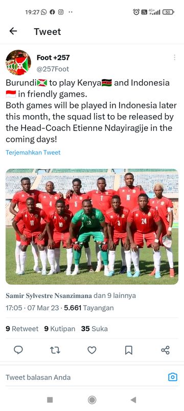 Informasi timnas Indonesia uji coba lawan Burundi dan Kenya