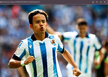 Takefusa Kubo menjadi top skor sementara Real Sociedad di Liga Spanyol 2023-2024.