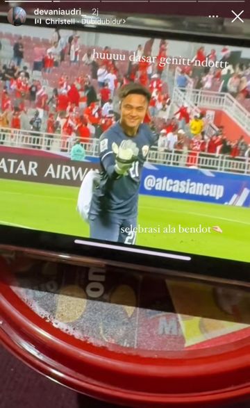 Tangkapan layar postingan akun instagram kekasih Ernando Ari.