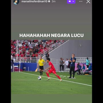 Kata Marselino Ferdinan di fitur Instagram story eksklusifnya
