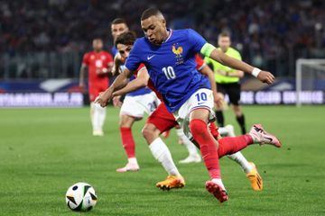 Aksi Kylian Mbappe bersama timnas Prancis dalam laga uji coba kontra Luksemburg, Rabu (5/6/2024).