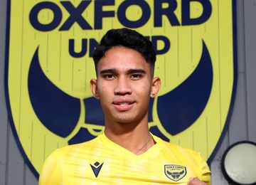 Pemain Timnas Indonesia Marselino Ferdinan yang resmi bergabung dengan Oxford United.