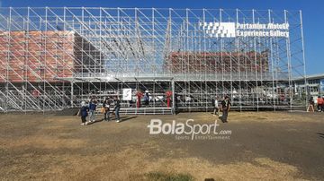 Launching Pertamina MotoGP Experience Gallery di Sirkuit Mandalika, Lombok, NTB, setelah sesi Sprint MotoGP Indonesia 2024, Sabtu (28/9/2024).