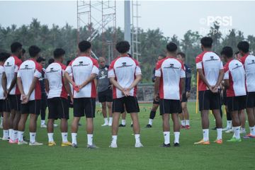 Timnas Indonesia saat menjalani latihan Jelang ASEAN Cup 2024,