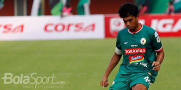 Aksi kapten PSS Sleman, Hisyam Tolle, saat tampil melawan Madura FC dalam laga lanjutan Liga 2 2018 
