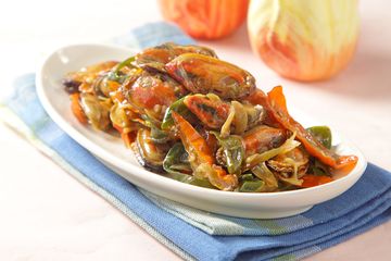 Kerang Hijau Tumis Bumbu Iris