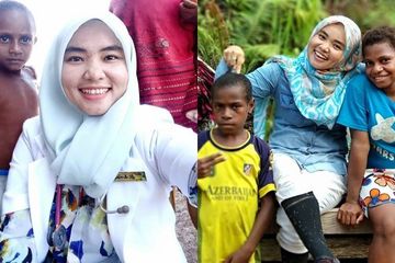 Amalia Usmaianti, dokter muda yang bertugas di Boven Digoel , Papua. Di segani dukun setempat karena dianggap bisa menghidupkan orang mati.