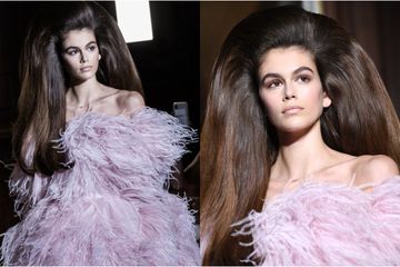 Gaya Rambut Ala Tahun 60 An Ini Bikin Kaia Gerber Tampil Beda Dalam Pagelaran Busana Valentino Haute Couture Di Paris Semua Halaman Grid