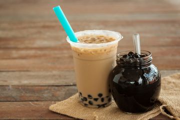 Ilustrasi minuman bubble tea