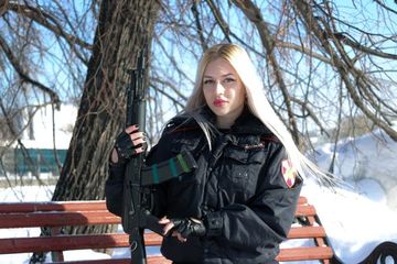 Anna Khramtsova. penjaga elit dari rusia pengawal Vladimir Putin. (Daily Mirror)