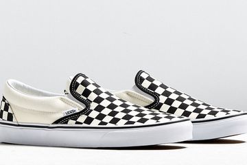 sepatu vans slip on checkerboard