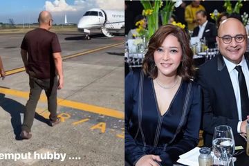 Maia Estianty dijemput Irwan Mussry dengan jet pribadi setelah hadiri acara Crazy Rich SuraBaya