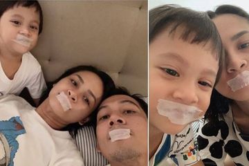 Andien Aisyah plester mulut sebelum tidur