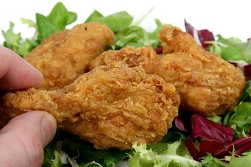 Ilustrasi ayam goreng.