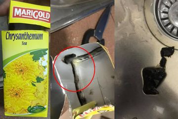 Kolase penemuan zat hitam dan kental pada minuman kemasan
