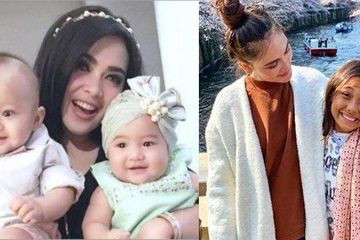 Sama-sama gendong bayi, ternyata Syahrini dan Luna Maya punya kesamaan.