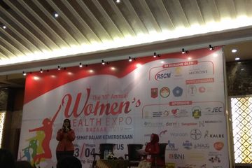 Seminar tentang Defisiensi Zat Besi yang diusung Sangobion, di acara Women Health Expo and Bazaar 2019.