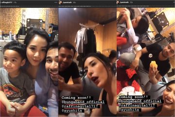 Nagita Slavina temani Raffi Ahmad Syuting bareng Tyas Mirasih