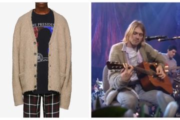 kurt cobain cardigan brand