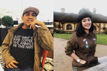 Kolase foto Glenn Fredly dan Mutia Ayu