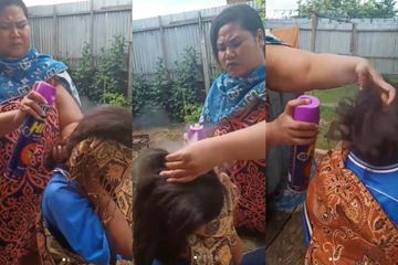 Viral Video Seorang Ibu Basmi Kutu Di Rambut Anaknya Dengan Semprotan Anti Nyamuk Sampai Sebut Agar Caranya Ditiru Orang Lain Bahaya Bisa Sebabkan Kematian Sang Anak Semua Halaman Grid Hot