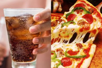 Pizza And Glass Of Cola Stock Photo C Oleksandr Lysenko Oleksandro 5548932 Stockfresh