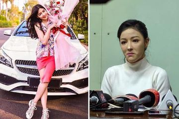 Perbedaan wajah Siwi Widi antara di Instagram dan saat konferensi pers.