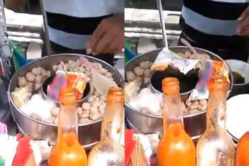 Masak mi instan bersama plastik